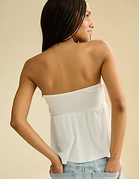 Bustier tubulaire froncé style nuisette AE