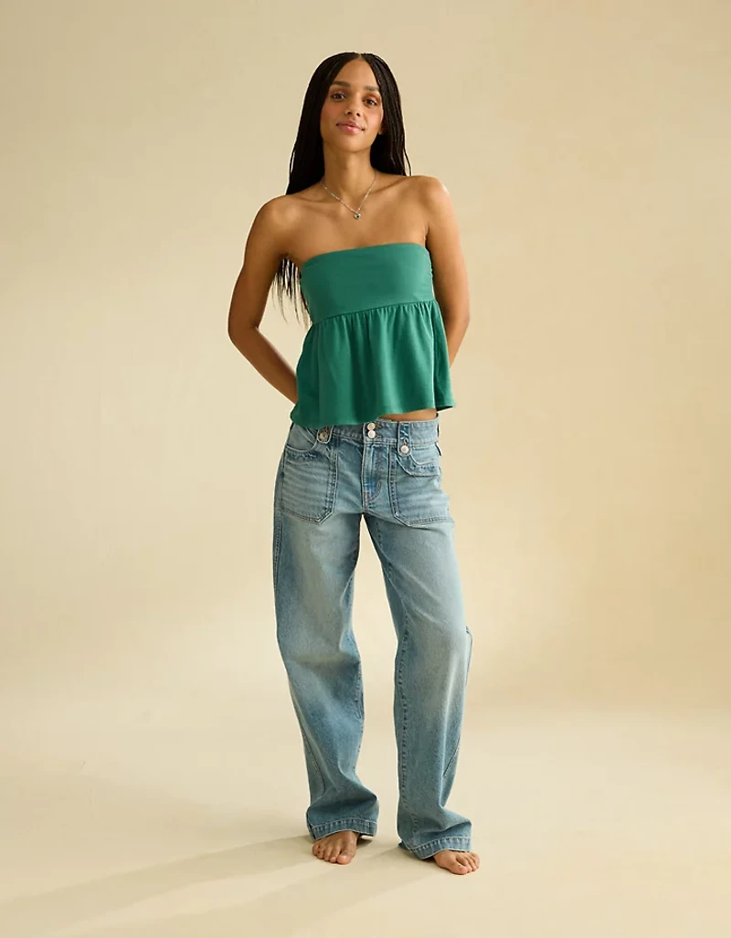 Nuisette style tubulaire froncé Bustier AE