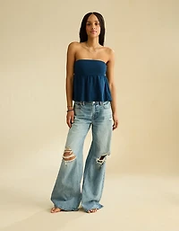AE Gathered Babydoll Tube Top