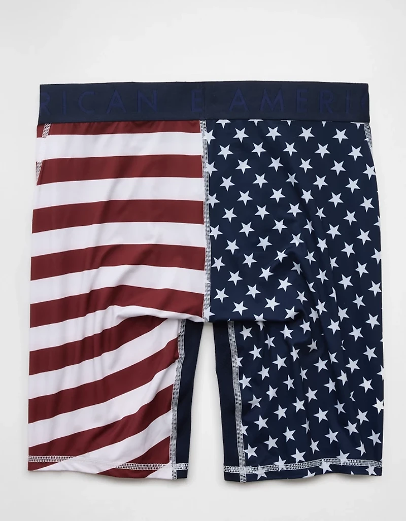 AEO Men's USA Stars & Stripes 8" Flex Boxer Brief