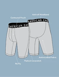 AEO Men's USA Stars & Stripes 8" Flex Boxer Brief