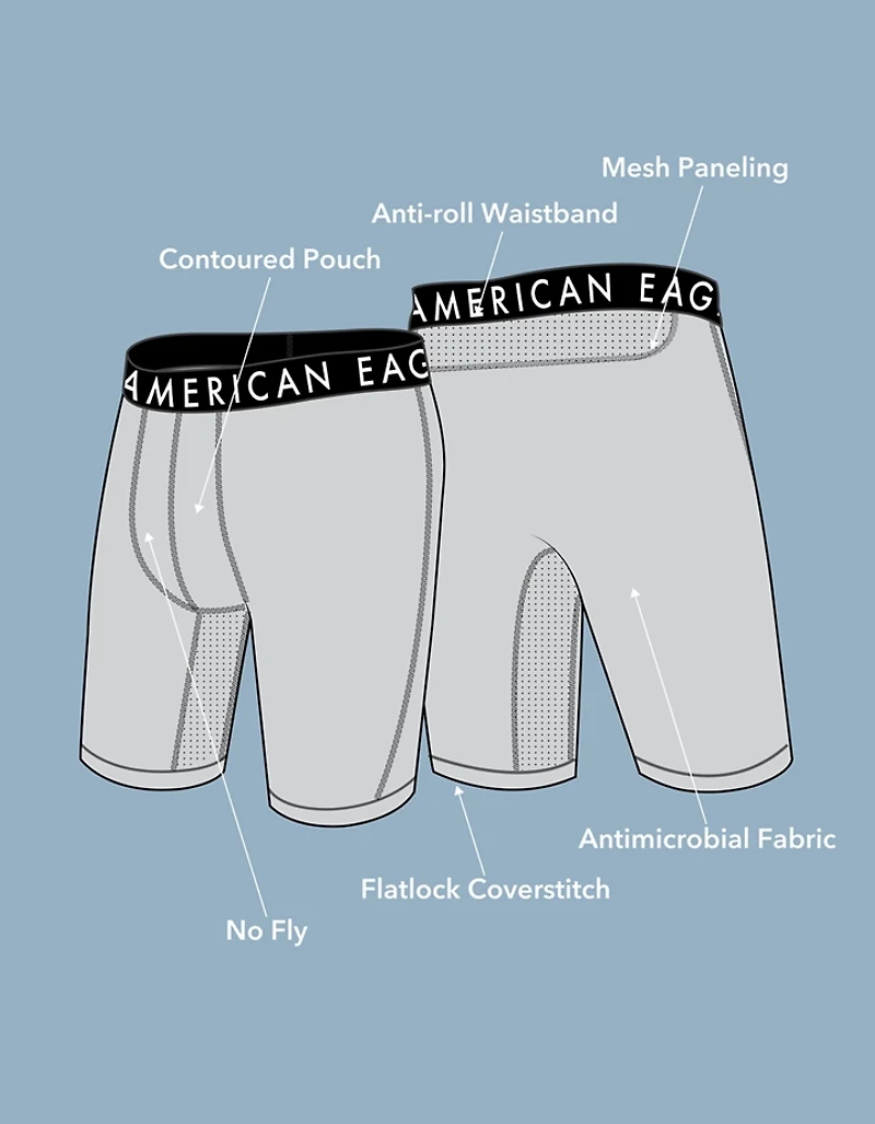 Caleçon boxeur ajusté Flex de 8 po pour hommes AEO