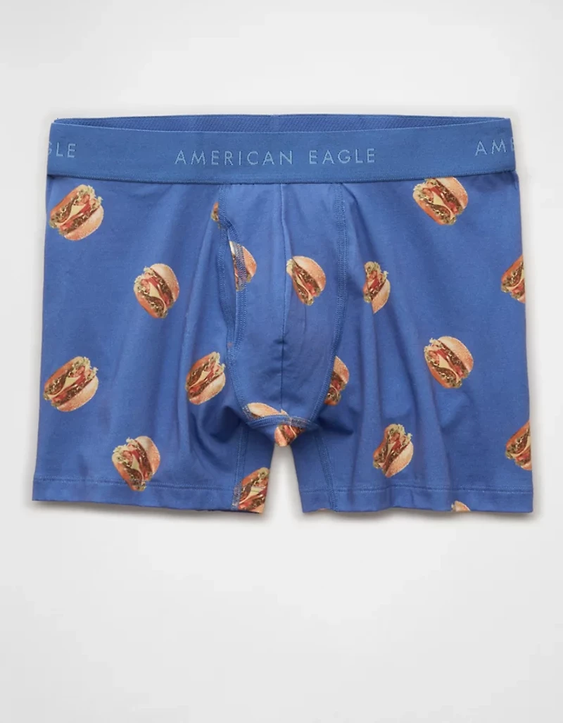 Caleçon boxeur ajusté classique de 4,5 po Hamburger pour hommes AEO