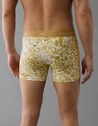 Caleçon boxeur ajusté classique de 4,5 po motif floral pour hommes AEO