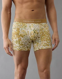 Caleçon boxeur ajusté classique de 4,5 po motif floral pour hommes AEO
