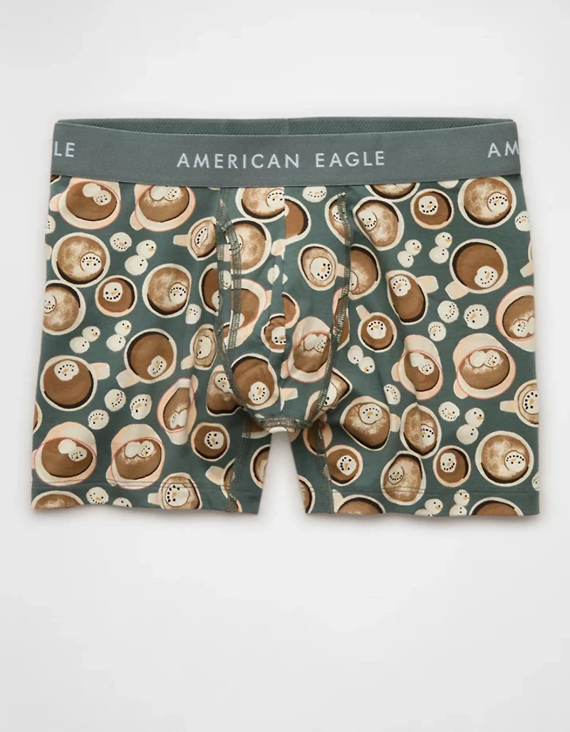 AEO Men's Cocoa 4.5" Classic Boxer Brief