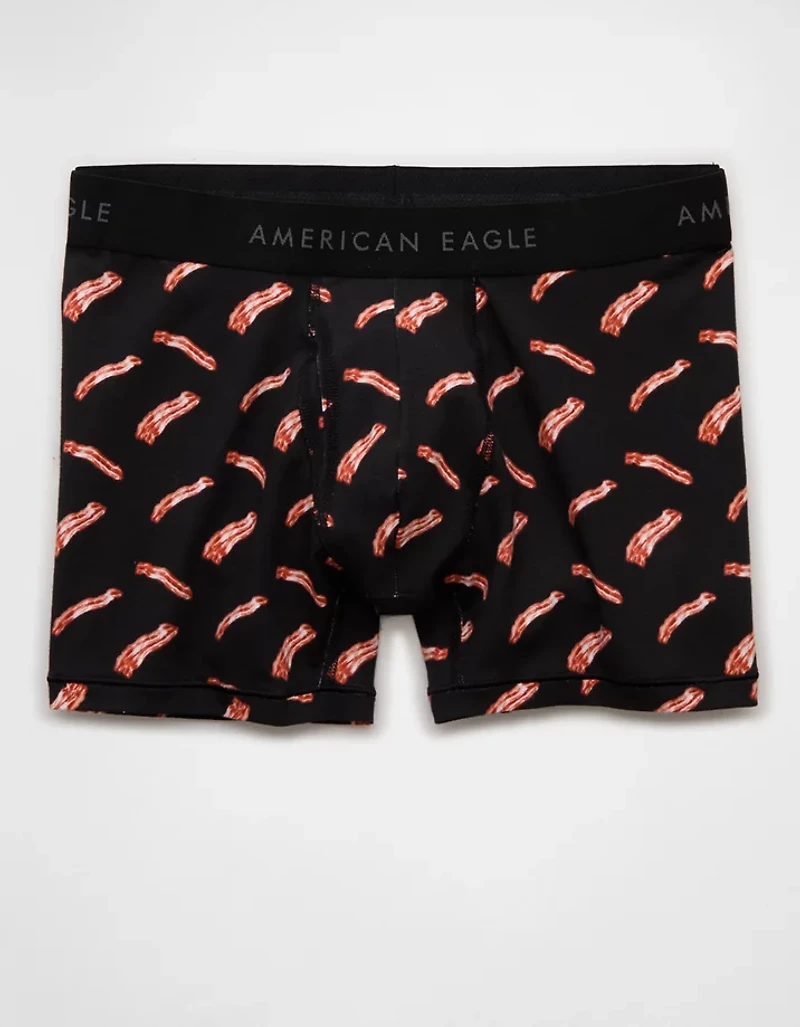 Caleçon boxeur ajusté classique de 4,5 po bacon pour hommes AEO