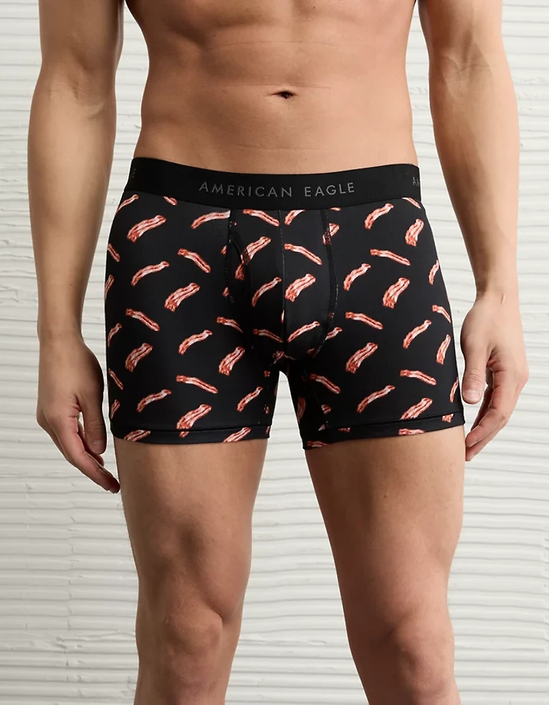 Caleçon boxeur ajusté classique de 4,5 po bacon pour hommes AEO