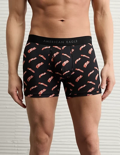 Caleçon boxeur ajusté classique de 4,5 po bacon pour hommes AEO