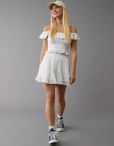 Short-culotte à volants étagés AE