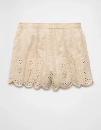 AE High-Waisted Eyelet Short