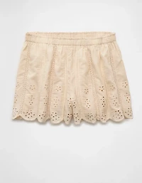 AE High-Waisted Eyelet Short