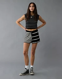 AE Striped Sweater Mini Short