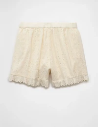 AE High-Waisted Eyelet Ruffle Short