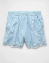 AE High-Waisted Embroidered Short