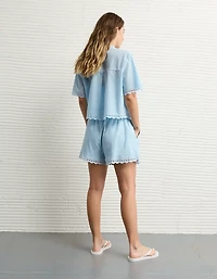 AE High-Waisted Embroidered Short