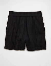 AE Stretch High-Waisted Linen-Blend Soft Short