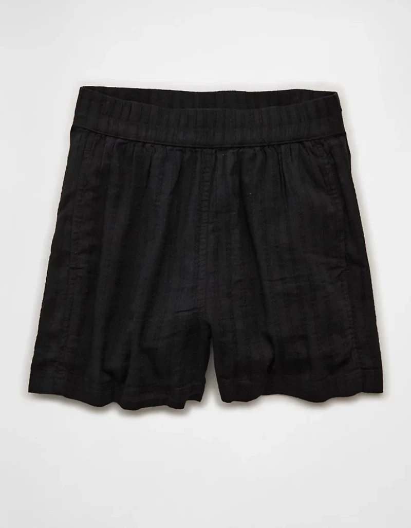 AE Stretch High-Waisted Linen-Blend Soft Short