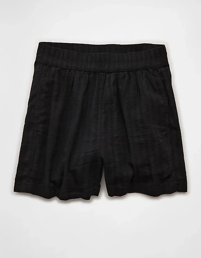 AE Stretch High-Waisted Linen-Blend Soft Short