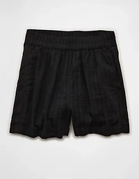 AE Stretch High-Waisted Linen-Blend Soft Short