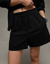 Short doux et extensible à taille haute AE