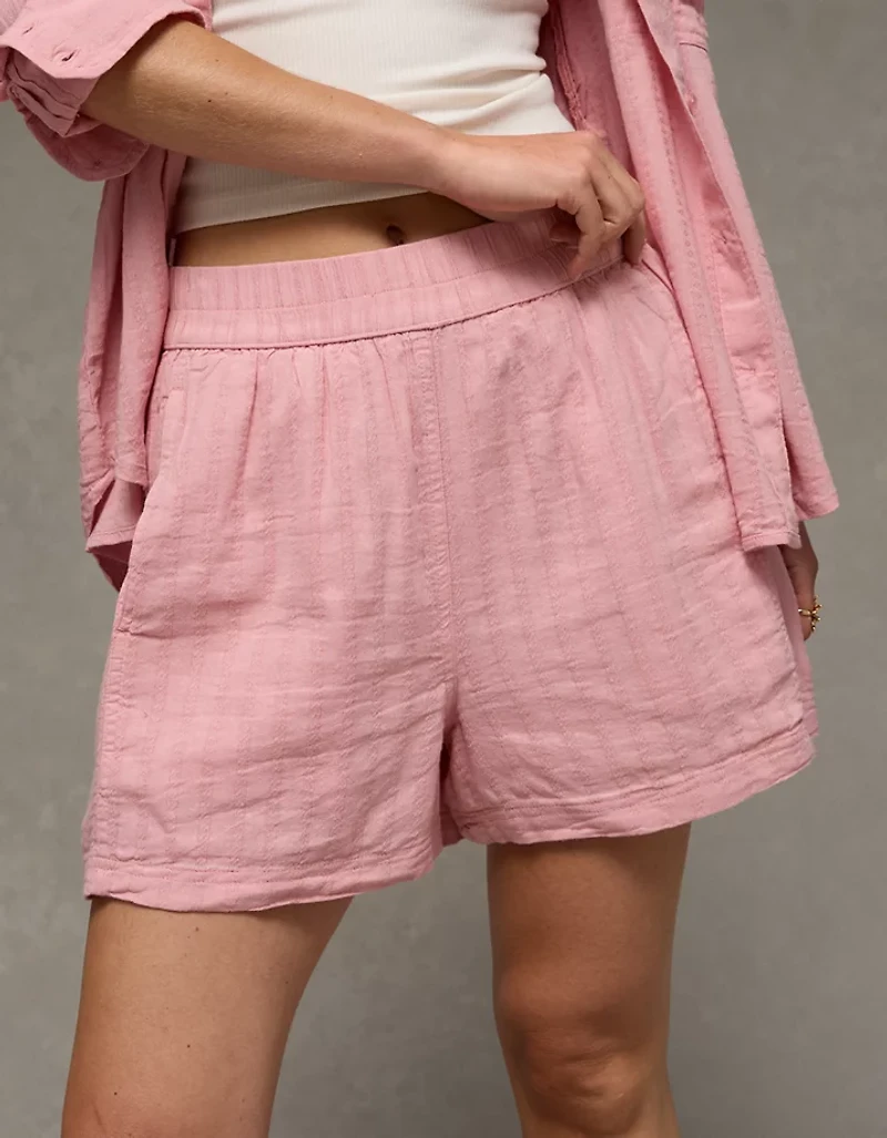 Short doux et extensible à taille haute AE