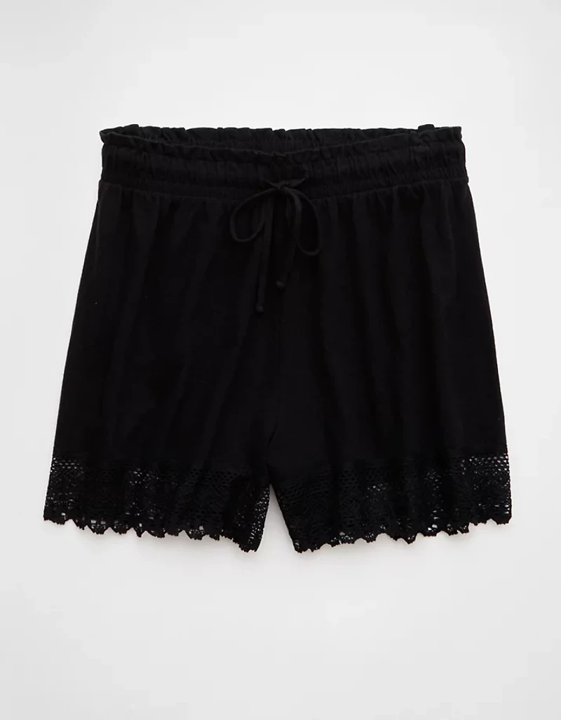 AE Sunchaser Knit Lace Trim Short