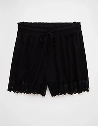 AE Sunchaser Knit Lace Trim Short