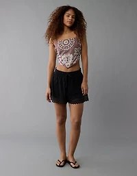 AE Sunchaser Knit Lace Trim Short