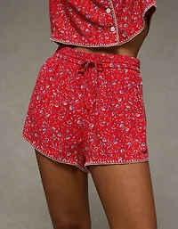 AE High-Waisted Floral Dolphin Hem Short
