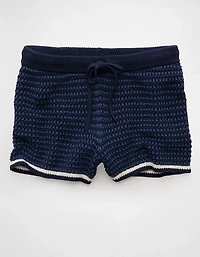 AE Crochet Sweater Striped Short