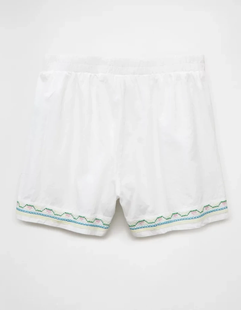 AE High-Waisted Embroidered Short