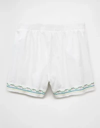 AE High-Waisted Embroidered Short