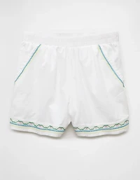 Short brodé à taille haute AE