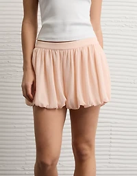 Short bulle à taille haute AE