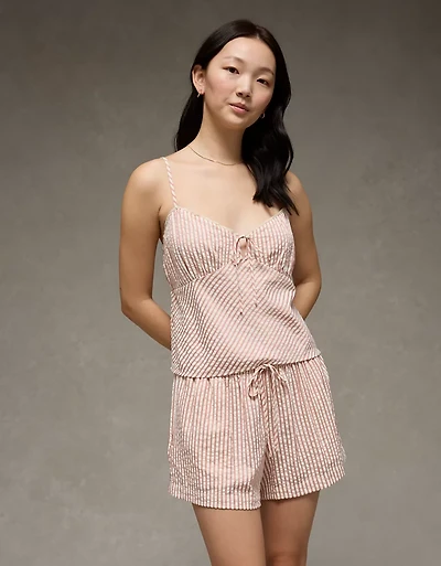 AE High-Waisted Seersucker Short