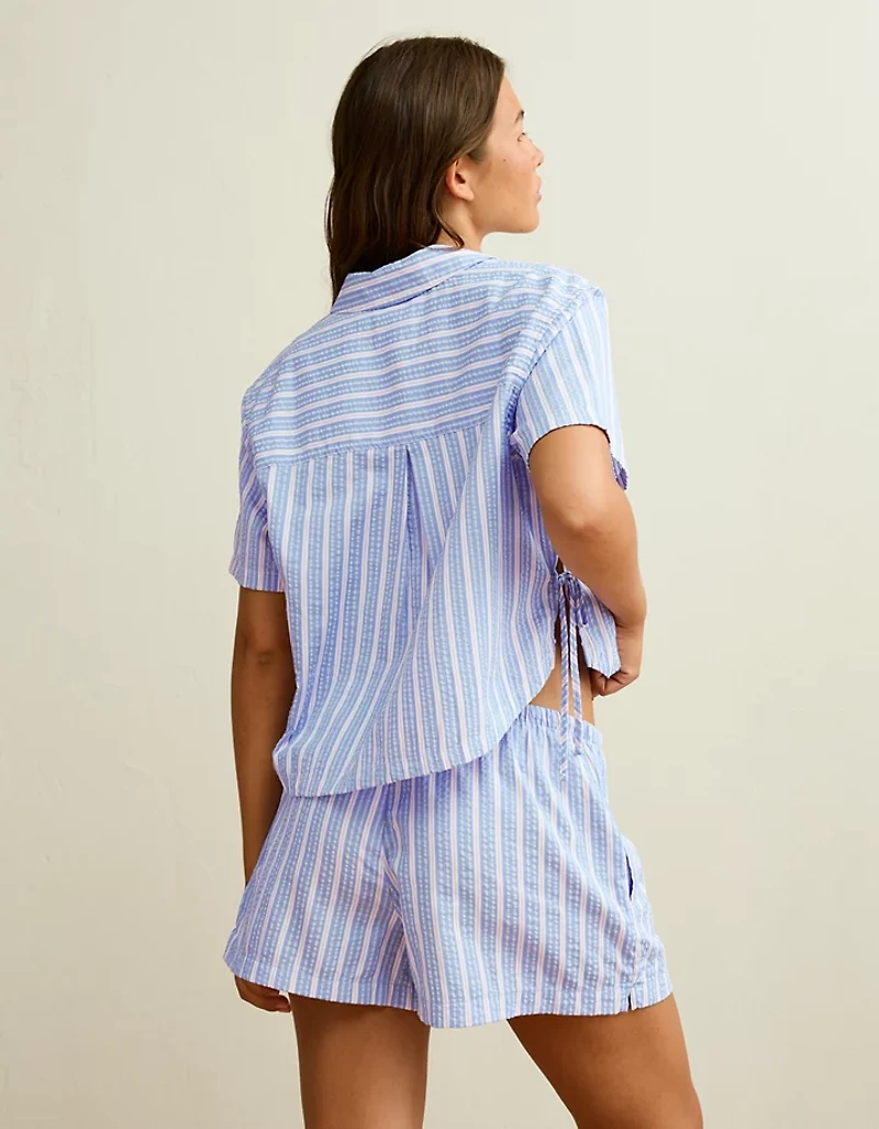AE Mid-Rise Seersucker Short