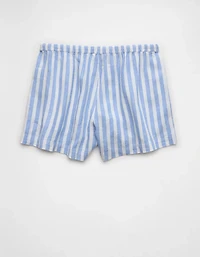 AE Stretch High-Waisted Linen-Blend Soft Short
