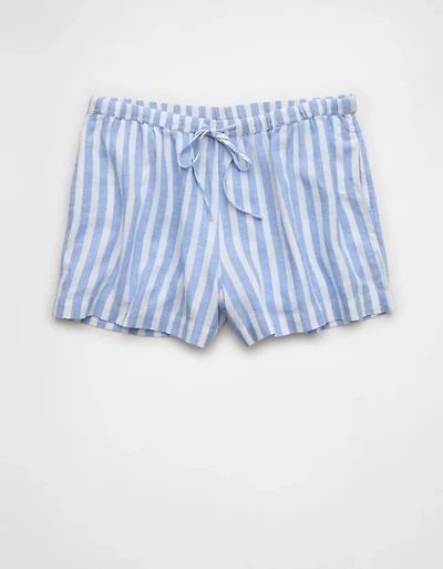 AE Stretch High-Waisted Linen-Blend Soft Short