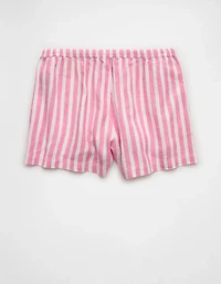 AE Stretch High-Waisted Linen-Blend Soft Short