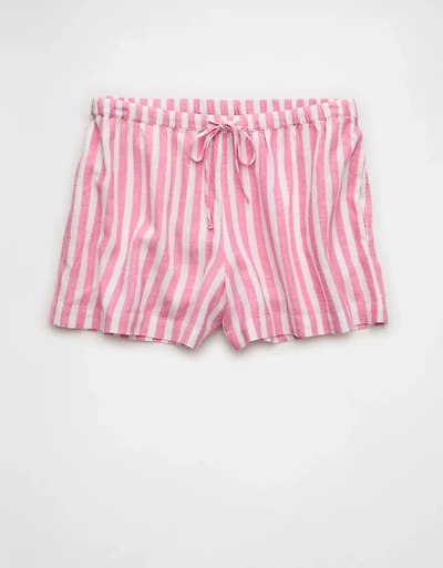AE Stretch High-Waisted Linen-Blend Soft Short