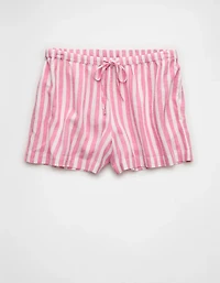 AE Stretch High-Waisted Linen-Blend Soft Short