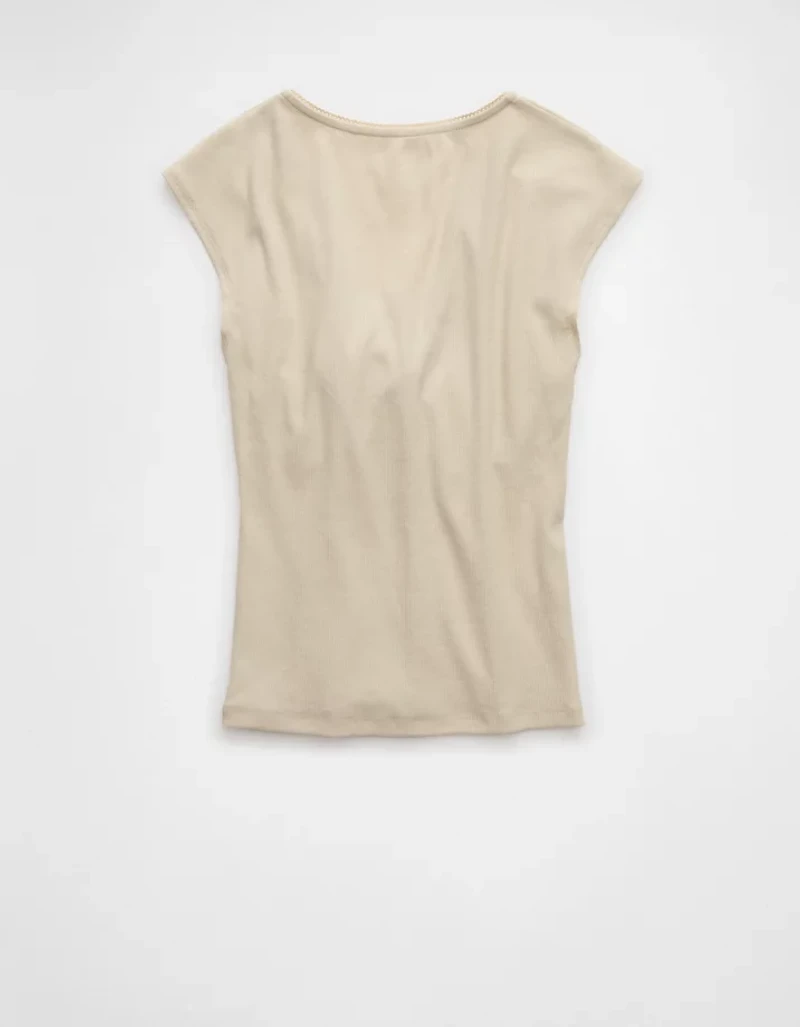 AE V-Neck Bow Baby Tee