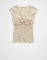 AE V-Neck Bow Baby Tee