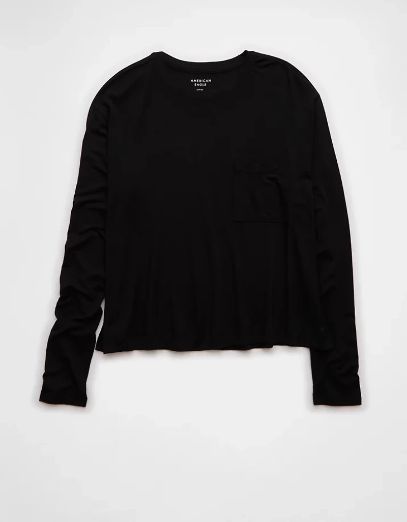 AE Soft & Sexy Long-Sleeve Pocket T-Shirt