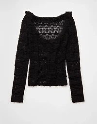 AE Ruffle Neck T-Shirt