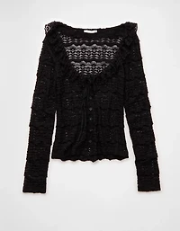 AE Ruffle Neck T-Shirt