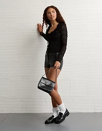 AE Ruffle Neck T-Shirt