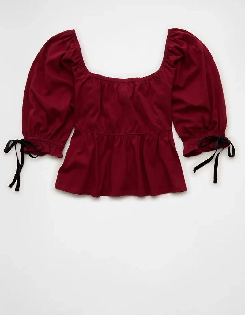 AE Puff Sleeve Babydoll Tee