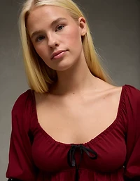 AE Puff Sleeve Babydoll Tee